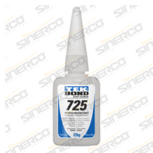 Imagen de ADHESIVO INSTANTÁNEO 725 TEKBOND 20G TUBO APLICADOR B