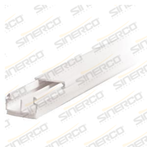Imagen de CANAL 20X10 2.00 ML BLANCO 2 VIAS PAQ CON 40 PZAS