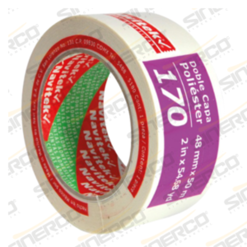 Imagen de CINTA DOBLE CAPA POLIESTER DE 48MMX50MTS