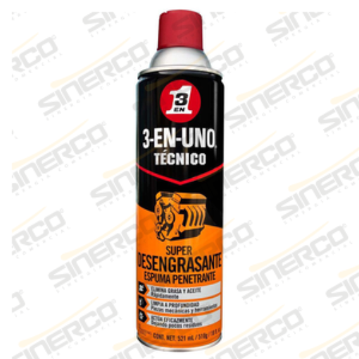 Imagen de 3-EN-UNO TECNICO SUPER DESENGRASANTE ESPUMA 18OZ