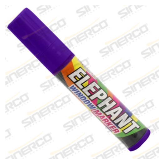 Imagen de MARCADOR P/VENTANA ELEPHANT MORADO FLUORESCENTE