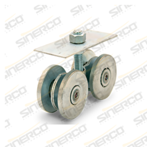 Imagen de CARRETILLA TROQUELADA CUERPO Y RUEDA 2" ACERO C/2P