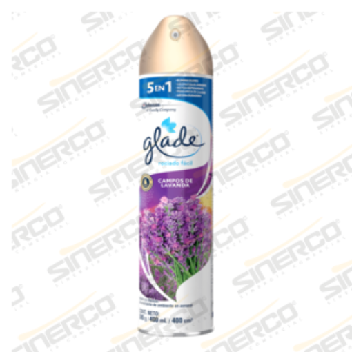 Imagen de GLADE AEROSOL 345G/ 400ML CAMPOS DE LAVANDA