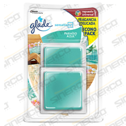 Imagen de GLADE SENSATIONS GLASS REP 8G2PK PARAISO AZUL