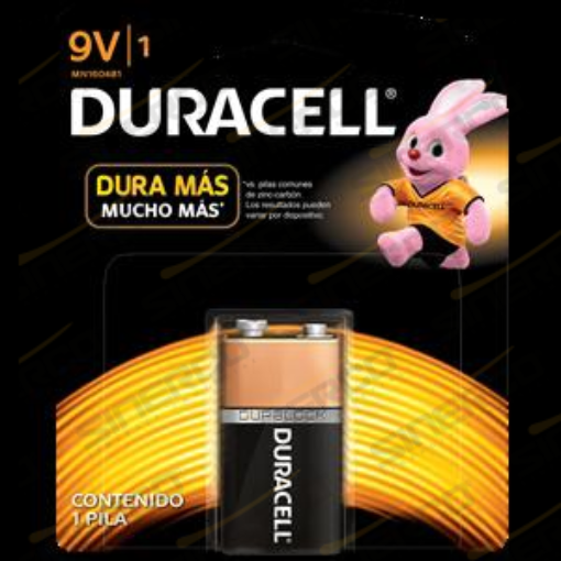 Imagen de PILA ALCALINA DURACELL 9 VOLTS CUADRADA
