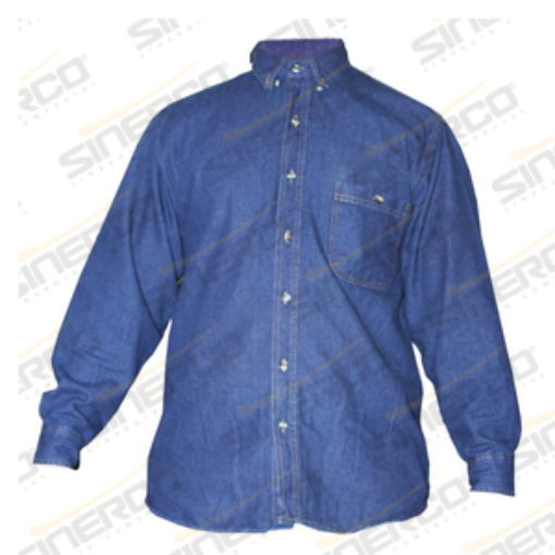 Imagen de CAMISA DE MEZCLILLA AZUL 7OZ. S/REFLEJANTE T GD